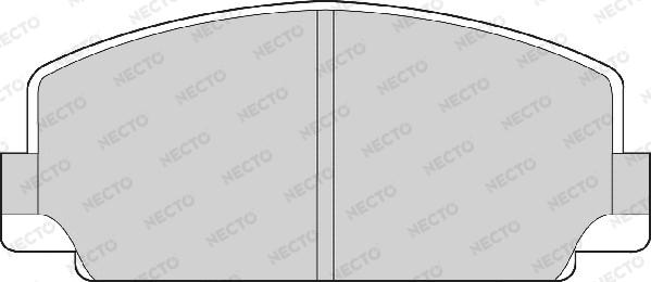 Necto FD804A - Kit de plaquettes de frein, frein à disque cwaw.fr