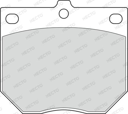 Necto FD805A - Kit de plaquettes de frein, frein à disque cwaw.fr