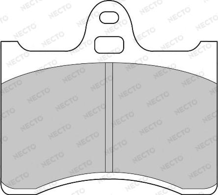 Necto FD816A - Kit de plaquettes de frein, frein à disque cwaw.fr