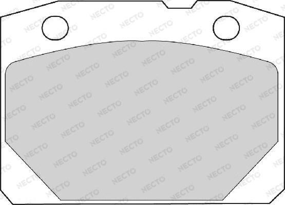 Necto FD810A - Kit de plaquettes de frein, frein à disque cwaw.fr