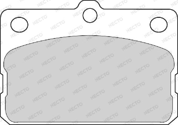 Necto FD812A - Kit de plaquettes de frein, frein à disque cwaw.fr