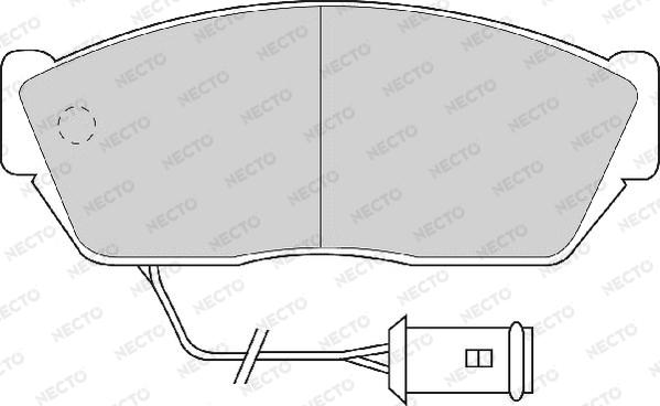 Necto FD888A - Kit de plaquettes de frein, frein à disque cwaw.fr