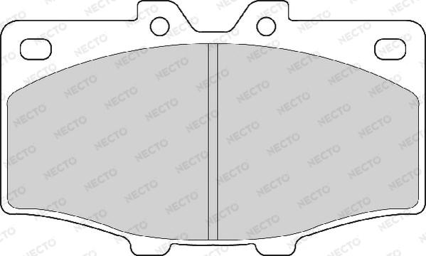 Necto FD882A - Kit de plaquettes de frein, frein à disque cwaw.fr