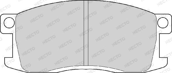 Necto FD834A - Kit de plaquettes de frein, frein à disque cwaw.fr