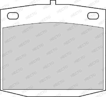 Necto FD837A - Kit de plaquettes de frein, frein à disque cwaw.fr