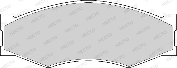 Necto FD827A - Kit de plaquettes de frein, frein à disque cwaw.fr