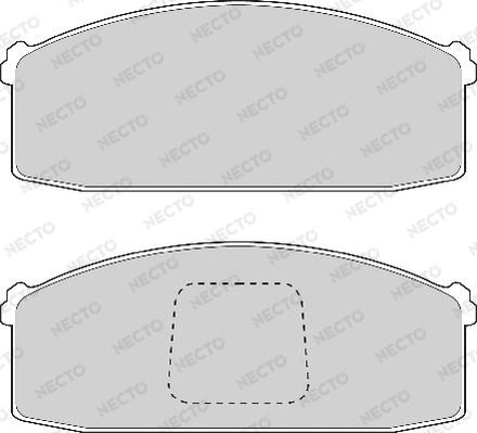 Necto FD874A - Kit de plaquettes de frein, frein à disque cwaw.fr