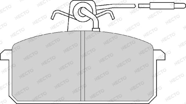 Necto FD249A - Kit de plaquettes de frein, frein à disque cwaw.fr