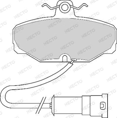 Necto FD2407A - Kit de plaquettes de frein, frein à disque cwaw.fr