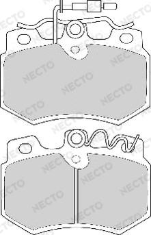 Necto FD250A - Kit de plaquettes de frein, frein à disque cwaw.fr