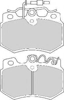 Necto FD250N - Kit de plaquettes de frein, frein à disque cwaw.fr