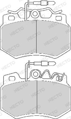 Necto FD252A - Kit de plaquettes de frein, frein à disque cwaw.fr