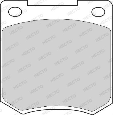 Necto FD257A - Kit de plaquettes de frein, frein à disque cwaw.fr