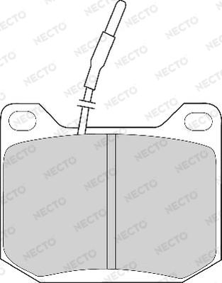 Necto FD265A - Kit de plaquettes de frein, frein à disque cwaw.fr