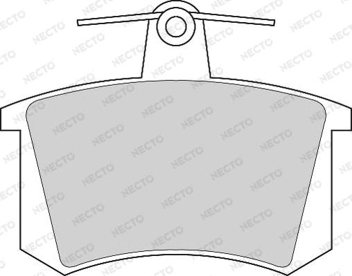 Necto FD262A - Kit de plaquettes de frein, frein à disque cwaw.fr