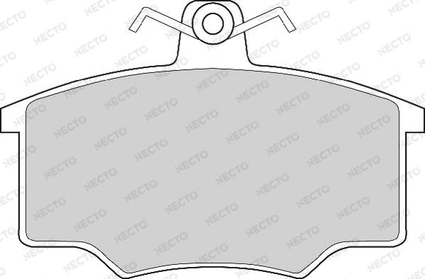 Necto FD267A - Kit de plaquettes de frein, frein à disque cwaw.fr