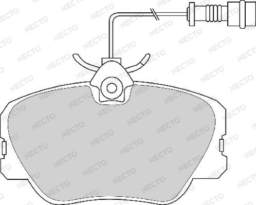 Necto FD2020A - Kit de plaquettes de frein, frein à disque cwaw.fr