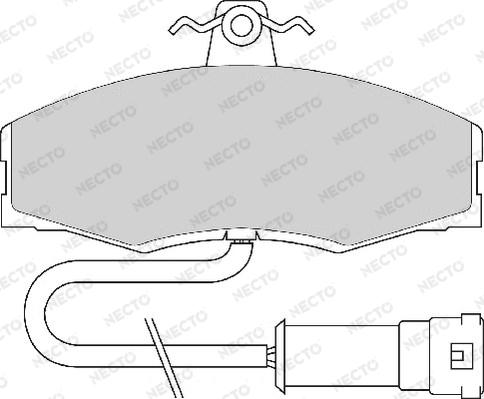 Necto FD215A - Kit de plaquettes de frein, frein à disque cwaw.fr