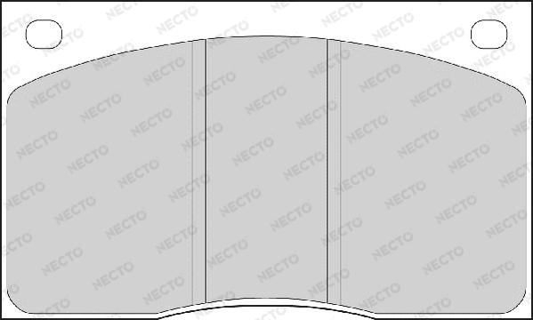 Necto FD210A - Kit de plaquettes de frein, frein à disque cwaw.fr