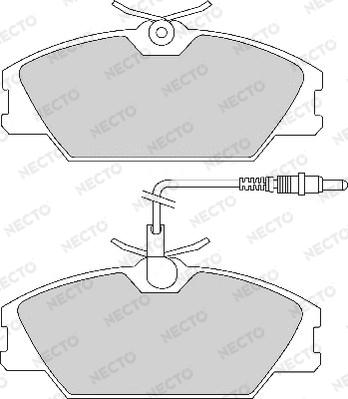 Necto FD2112A - Kit de plaquettes de frein, frein à disque cwaw.fr