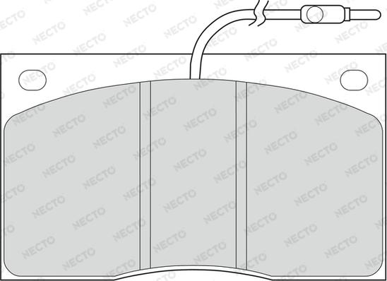 Necto FD211V - Kit de plaquettes de frein, frein à disque cwaw.fr