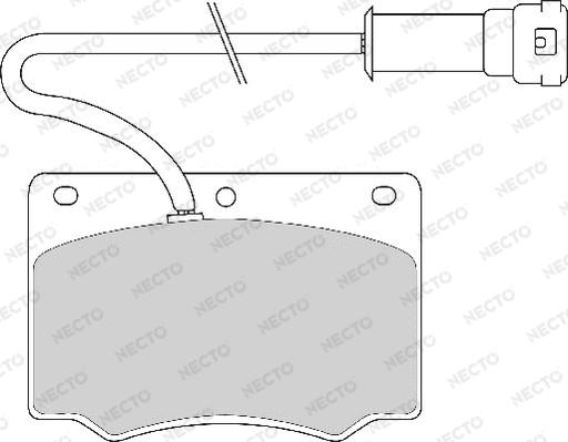 Necto FD286A - Kit de plaquettes de frein, frein à disque cwaw.fr