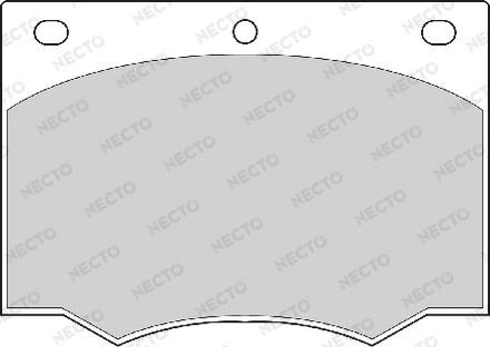 Necto FD287A - Kit de plaquettes de frein, frein à disque cwaw.fr