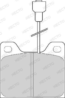 Necto FD223A - Kit de plaquettes de frein, frein à disque cwaw.fr