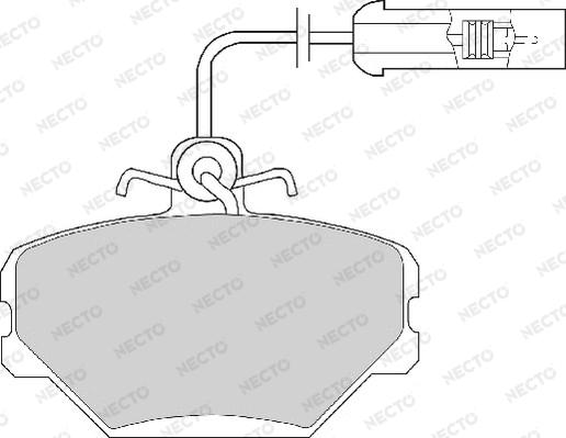 Necto FD222A - Kit de plaquettes de frein, frein à disque cwaw.fr