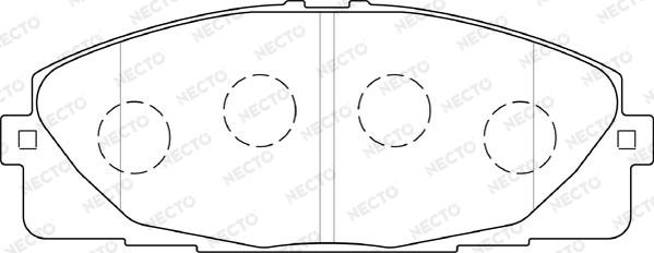 Necto FD7495V - Kit de plaquettes de frein, frein à disque cwaw.fr