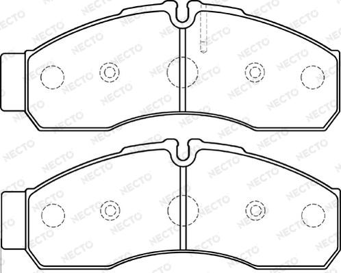 Necto FD7444V - Kit de plaquettes de frein, frein à disque cwaw.fr