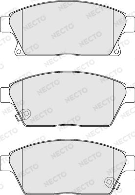 Necto FD7456A - Kit de plaquettes de frein, frein à disque cwaw.fr