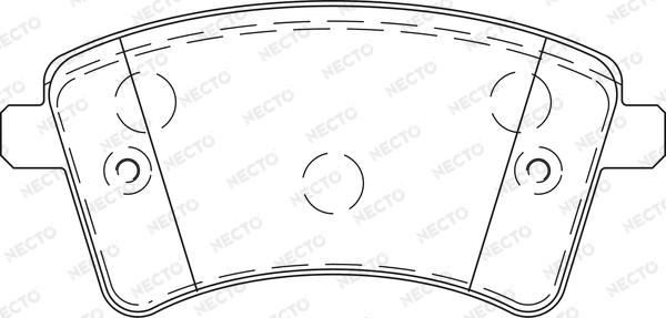 Necto FD7450A - Kit de plaquettes de frein, frein à disque cwaw.fr