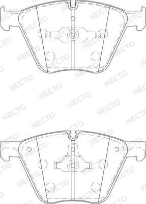 Necto FD7451A - Kit de plaquettes de frein, frein à disque cwaw.fr