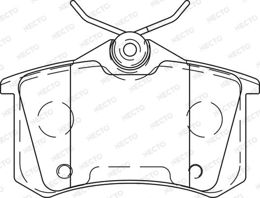 Necto FD7453A - Kit de plaquettes de frein, frein à disque cwaw.fr