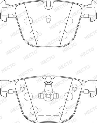 Necto FD7452A - Kit de plaquettes de frein, frein à disque cwaw.fr