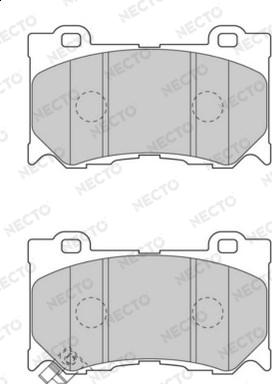 Necto FD7468A - Kit de plaquettes de frein, frein à disque cwaw.fr