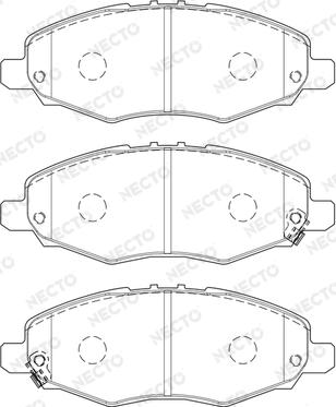 Necto FD7467A - Kit de plaquettes de frein, frein à disque cwaw.fr