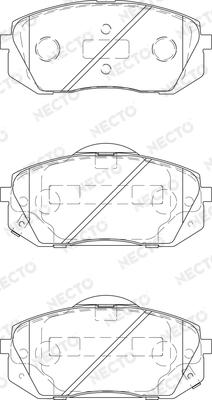 Necto FD7405A - Kit de plaquettes de frein, frein à disque cwaw.fr