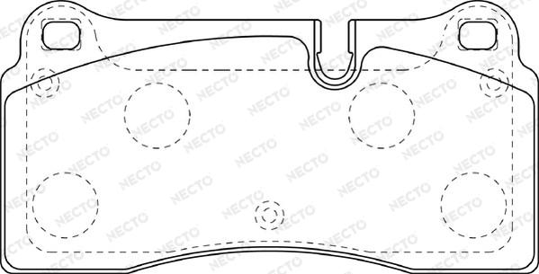 Necto FD7406A - Kit de plaquettes de frein, frein à disque cwaw.fr