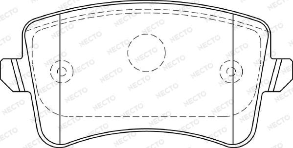 Necto FD7401A - Kit de plaquettes de frein, frein à disque cwaw.fr