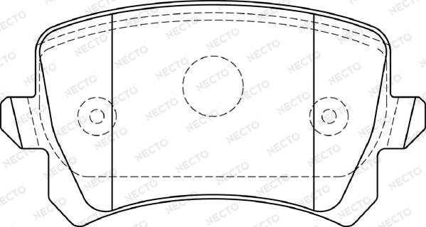 Necto FD7403A - Kit de plaquettes de frein, frein à disque cwaw.fr