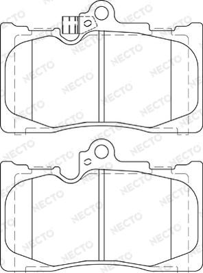 Necto FD7419A - Kit de plaquettes de frein, frein à disque cwaw.fr