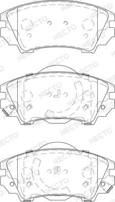 Necto FD7412A - Kit de plaquettes de frein, frein à disque cwaw.fr