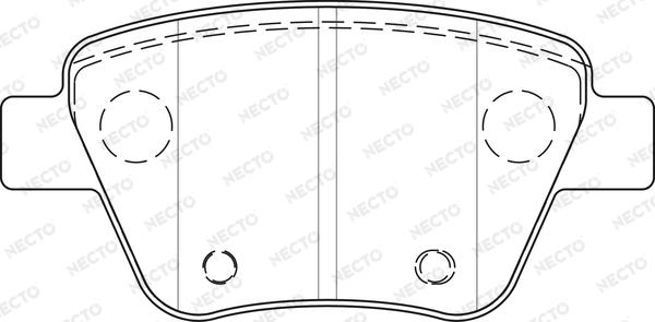 Necto FD7489A - Kit de plaquettes de frein, frein à disque cwaw.fr