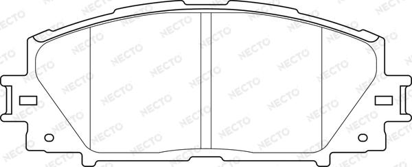 Necto FD7483A - Kit de plaquettes de frein, frein à disque cwaw.fr