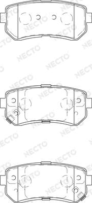 Necto FD7436A - Kit de plaquettes de frein, frein à disque cwaw.fr