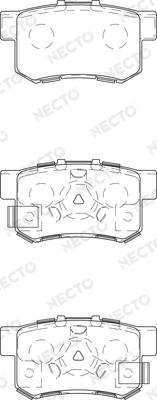 Necto FD7430A - Kit de plaquettes de frein, frein à disque cwaw.fr