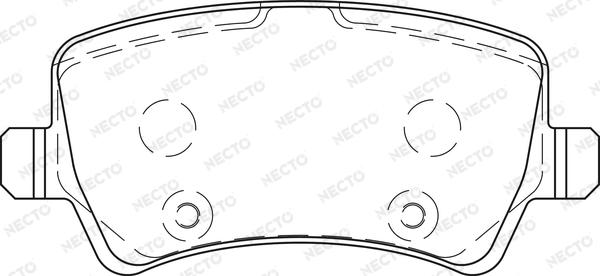 Necto FD7438A - Kit de plaquettes de frein, frein à disque cwaw.fr