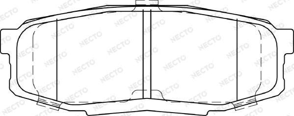 Necto FD7433A - Kit de plaquettes de frein, frein à disque cwaw.fr